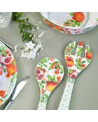 Couverts a salade seville blanc, rouge et vert - 33cm