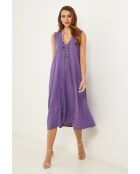 Lilafarbenes Leinenkleid Merkiel