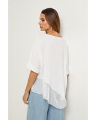 Weißes Leinentop Bodiz