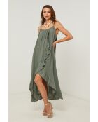 Khakifarbenes Leinenkleid Fedicia