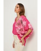 Lirel fushia linnen top