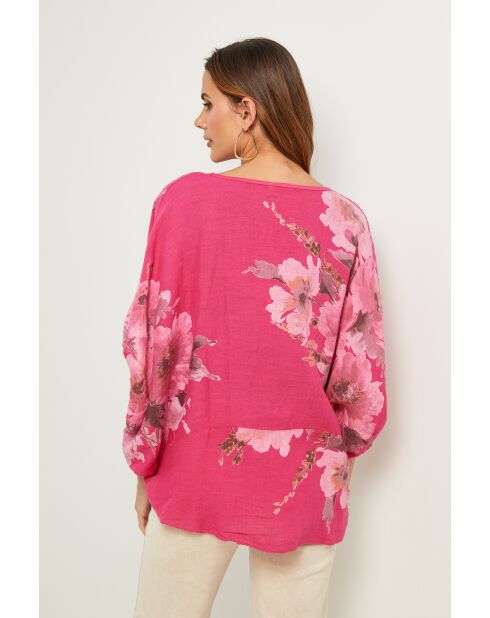 Lirel fushia linnen top