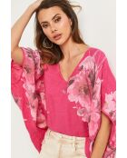 Lirel fushia linnen top