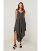 Iwel linnen jurk van carbon