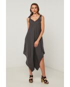 Iwel linnen jurk van carbon