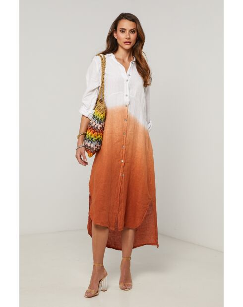 Jemely Brick linnen jurk