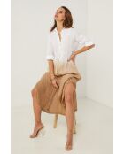 Taupefarbenes Leinenkleid Jemely