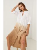 Taupefarbenes Leinenkleid Jemely