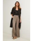 Gabry zwarte linnen jas