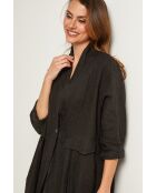 Gabry zwarte linnen jas