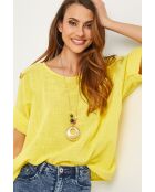 Gelbes Caliba Baumwolltop