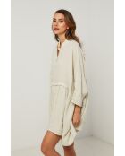 Beige linnen jurk Guela