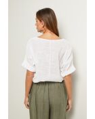 Weißes Baumwolltop Caliba