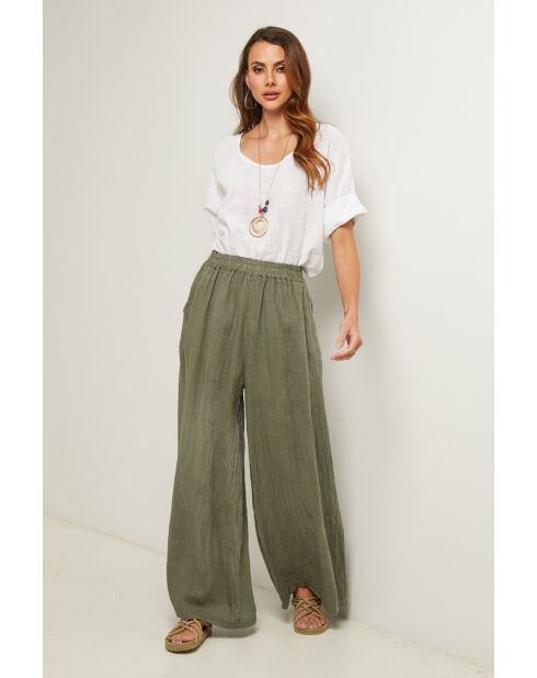 Weißes Baumwolltop Caliba