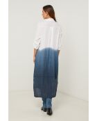 Marineblauwe linnen jurk van Jemely