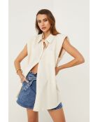 Tunique en lin Foncia beige
