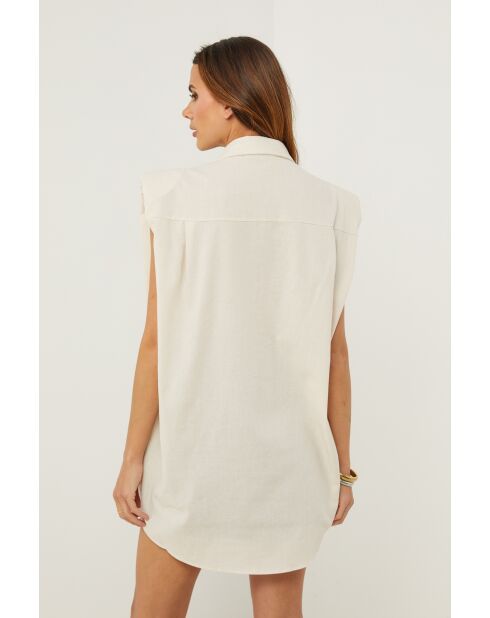 Tunique en lin Foncia beige