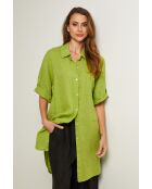 Tunica in lino Berline verde lime