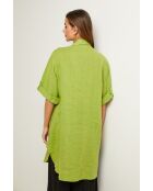 Tunica in lino Berline verde lime