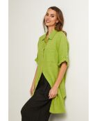 Tunica in lino Berline verde lime