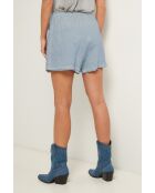 Pantaloncini Gordon in lino indaco