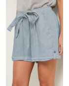 Pantaloncini Gordon in lino indaco