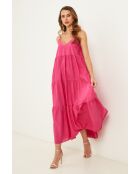 Bix fuchsia katoenen jurk