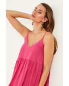 Bix fuchsia katoenen jurk