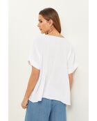 Weißes Gallieni Leinentop