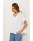 Weißes Gallieni Leinentop