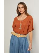 Baumwolltop Caliba Brick