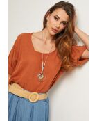 Baumwolltop Caliba Brick