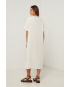 Ecrufarbenes Kleid Bonely