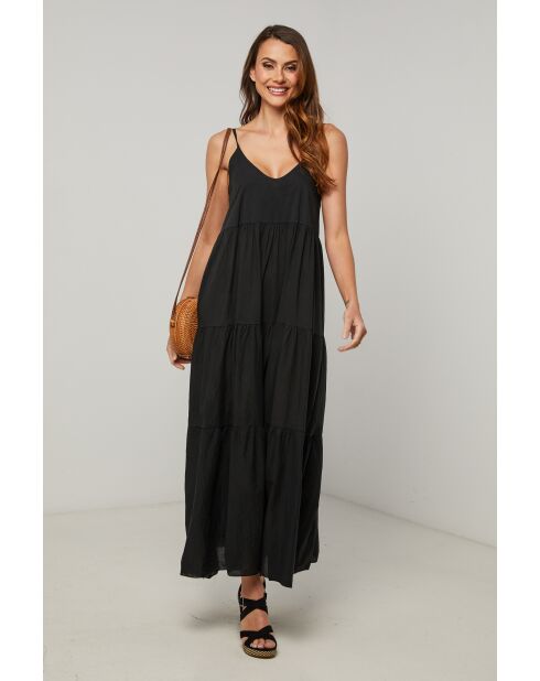 Zwarte katoenen jurk van Bix