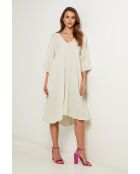 Beige linnen jurk Madone