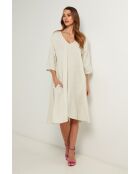 Beige linnen jurk Madone