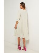 Beige linnen jurk Madone