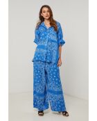 Jeliz königsblaues Leinenhemd