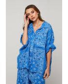 Jeliz königsblaues Leinenhemd