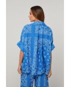 Jeliz königsblaues Leinenhemd