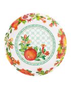 Piatto da minestra Seville grande bianco, rosso e verde - 23 cm x 5,5 cm