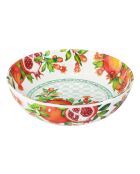 Piatto da minestra Seville grande bianco, rosso e verde - 23 cm x 5,5 cm