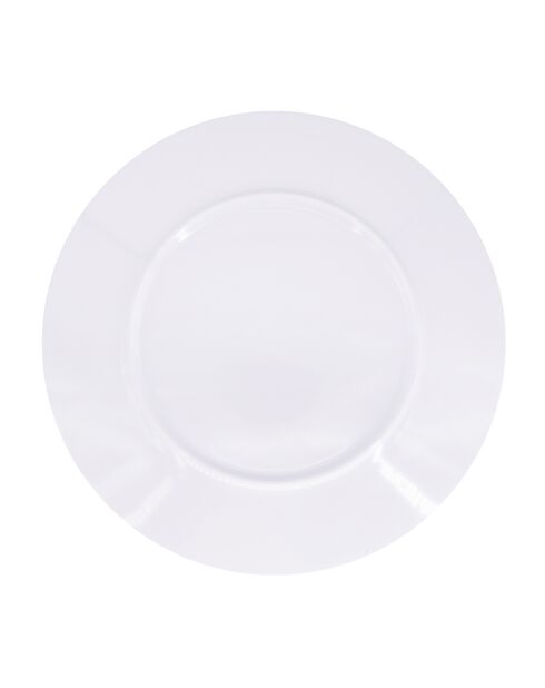 Piatto caraibico piccolo blu e bianco - 21,5 cm