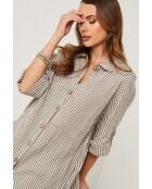 Irine taupe linnen jurk