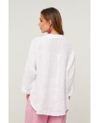 Iloine weißes Leinenhemd