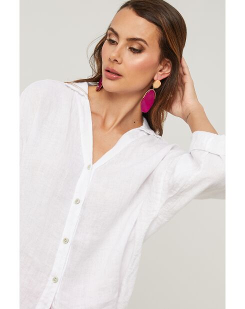 Iloine weißes Leinenhemd