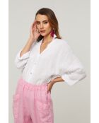 Iloine weißes Leinenhemd