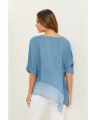 Bodiz indigo linnen top