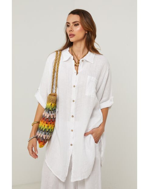 Tunica Berline in lino bianco