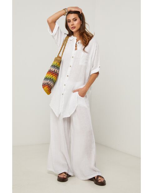 Tunica Berline in lino bianco